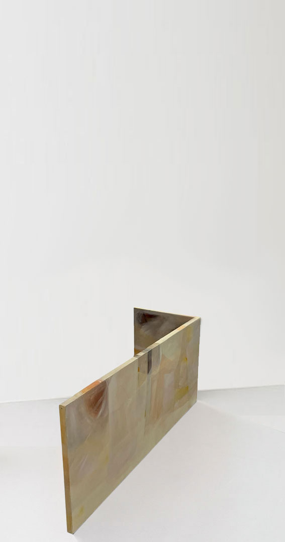 Time of Maturity 2025, Acrylic on Canvas, 80 × 240 × 60 cm